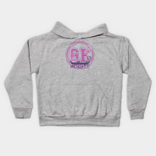 Powered by Gluten Free (blue and purple) Kids Hoodie